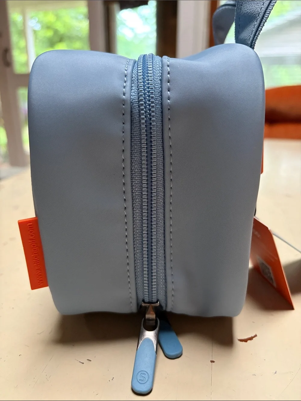 Stitch Light Blue Travel Golf or Toiletry Bag with Top Handle NEW